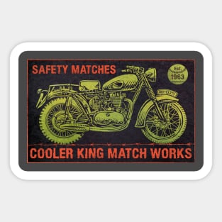 Cooler King Matches Sticker